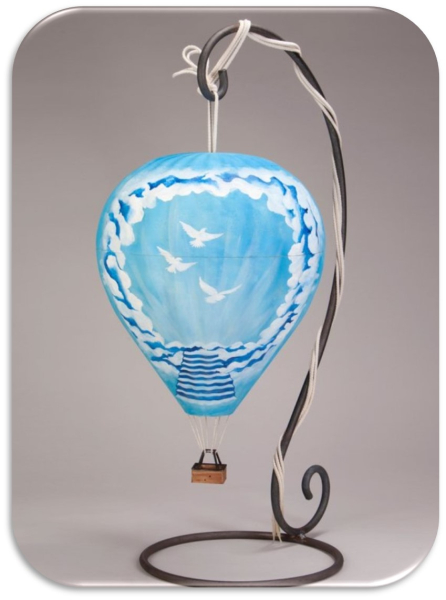 Tierurne Heißluftballon Himmelstreppe